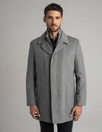 Płaszcze damskie - Wełniany płaszcz serre szary - miniaturka - grafika 1