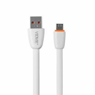 Kabel VIDVIE CB411 USB/Micro 2.1A, 1m biały - Kable USB - miniaturka - grafika 1