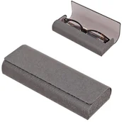 Akcesoria do okularów - Etui okularowe na magnes ET-124B Szare mieniące - miniaturka - grafika 1