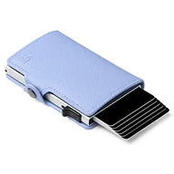 Etui na dokumenty i karty - Conceal Plus Etui na karty Blocr Etui na karty kredytowe, wąski portfel, okienko na dowód osobisty, portfel blokujący RFID (czarna skóra i czarny metal) - miniaturka - grafika 1