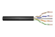 Kable miedziane - Kabel U/UTP DIGITUS Professional DK-1611-V-5-OD (kat.6, U/UTP, Fca, AWG 24/1, PE, 500m, czarny szpula) - miniaturka - grafika 1
