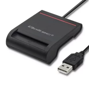 Qoltec Inteligentny czytnik chipowych kart ID | USB2.0 | Plug&play - Czytniki kart pamięci - miniaturka - grafika 1