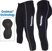 Spodnie rowerowe - Victoria Sport Spodnie rowerowe damskie 3/4 czarne r. XS - miniaturka - grafika 1