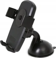 Uchwyty samochodowe do telefonów - Omega Uniwersalny uchwyt samochodowy i rowerowy Kiwi czarny - miniaturka - grafika 1