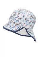Czapki damskie - Sterntaler Chłopcy czapka z daszkiem z osłoną karku Flash kapelusz przeciwsłoneczny, biały, 51 cm - miniaturka - grafika 1