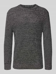 Sweter z dzianiny o kroju relaxed fit z mieszanki bawełny - Swetry męskie - miniaturka - grafika 1