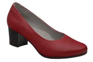 Czółenka na obcasie buty AXEL Comfort 1666 Bordo Nappa na Haluksy Kosela Medic 9666 Bordowe - Czółenka - miniaturka - grafika 1