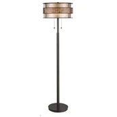 Lampy stojące - Elstead Lighting Laguna Floor Lamp QZ/LAGUNA/FL/A Elstead Lampa podłogowa abażurowa stylowa QZ/LAGUNA/FL/A ) - miniaturka - grafika 1