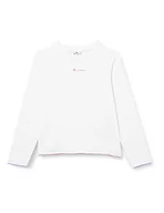 Koszulki dla dziewczynek - Champion Koszulka dziewczęca Color Block, biały, 13-14 Lata - miniaturka - grafika 1