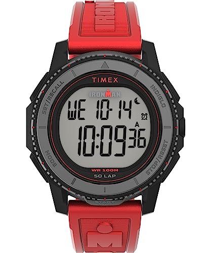 Timex Waterbury TW2W47100 męski skórzany pasek z szybkim zapięciem, 39 mm, Czerwony