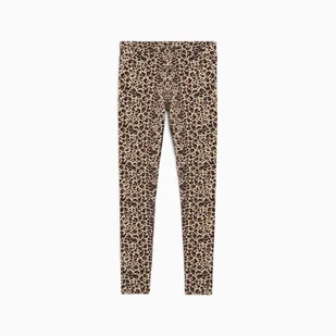 Legginsy damskie Puma ESS GRAPHIC ANIMAL AOP brązowe 68808583 - Legginsy - miniaturka - grafika 1