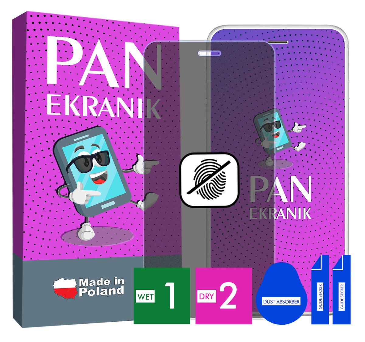 FOLIA 5D PRYWATYZUJĄCA MATOWA DO APPLE IPHONE 6S PLUS CAŁY EKRAN ORYGINALNA