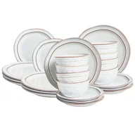 Serwisy obiadowe - Zastawa stołowa 24-częściowa CHIVES Kamionka Jasnoszary B643707 - miniaturka - grafika 1