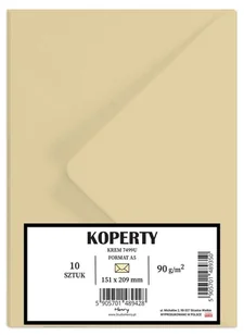Henry Koperty A5 kremowe 10szt - Koperty - miniaturka - grafika 2