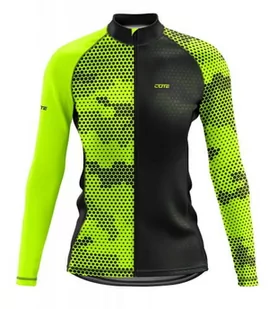 Bluza Rowerowa Damska Neon Hexagon - Akcesoria rowerowe - miniaturka - grafika 1