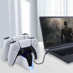 Podwójna stacja dokująca do Pada PlayStation 5 PS5 - Pozostałe akcesoria do telefonów - miniaturka - grafika 4