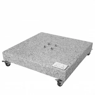 Mobilny stojak na parasole 140 kg - granitowy z kółkami - Parasole ogrodowe - miniaturka - grafika 1