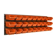 Szafy i regały magazynowe - Tablica Narzędzia 115 X 39 Cm Ścianka Garaż 27 Kuwet Regał Magazyn Warsztat - miniaturka - grafika 1