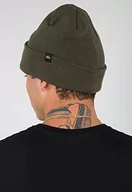 Czapki damskie - Alpha Industries Czapka beanie typu beanie, unisex, ciemnozielony, jeden rozmiar - miniaturka - grafika 1