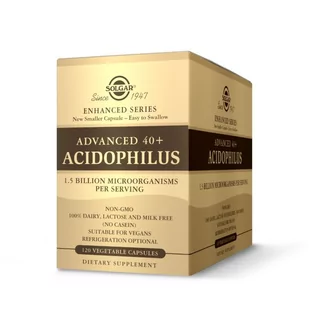 SOLGAR SOLGAR Advanced 40+ Acidophilus 120vegcaps - Witaminy i minerały dla sportowców - miniaturka - grafika 1