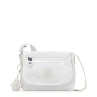 Torebki damskie - Kipling Damska mini crossbody, lekka torebka na co dzień, torba na ramię, platynowy metaliczny, Czysty alabaster, 14.25''L x 14.25''H x 4''D - miniaturka - grafika 1