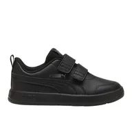 Buty dla dziewczynek - Buty Puma Courtflex V3 V Ps Jr 397642 01 czarne - miniaturka - grafika 1