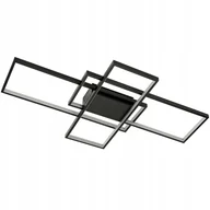 Lampy sufitowe - Lampa sufitowa Led Plafon Modern żyrandol Led 72W 3 Barwy pilot - miniaturka - grafika 1