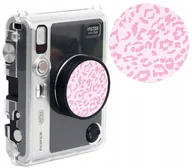 Akcesoria fotograficzne - Naklejka Dekoracyjna Na Dekielek Do Fuji Fujifilm Instax Mini Evo / 3m / Różowy – Leopard / Panterka - miniaturka - grafika 1
