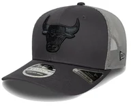Czapki damskie - Czapka z daszkiem NEW ERA Chicago Bulls NBA 9SEVENTY Stretch Snap szara - miniaturka - grafika 1