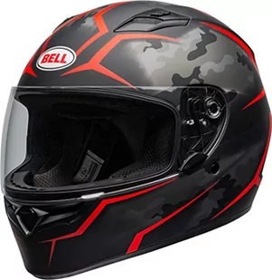Dzwonek hełm jakość stealth camo matowy czarny/czerwony XL - Kaski motocyklowe - miniaturka - grafika 1