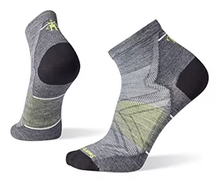 Smartwool Męskie skarpety Run Zero Cushion do kostki, szare, rozmiar XL, średni szary, XL - Skarpetki damskie - miniaturka - grafika 1