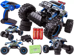 Samochód Auto Rock Crawler 1:14 2.4GHz 4WD Niebieski - Zabawki zdalnie sterowane - miniaturka - grafika 1