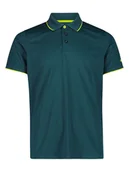 Koszulki sportowe męskie - cmp Funkcyjna koszulka polo w kolorze turkusowym - miniaturka - grafika 1