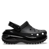 Klapki i japonki damskie - Klapki Crocs Classic Mega Crush Clog 207988 Czarny - miniaturka - grafika 1