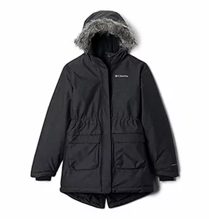 Columbia Wodoodporna kurtka zimowa dla dziewcząt, Nordic Strider Czarny XS 1557061-010-X-Small - Kurtki i płaszcze dla dziewczynek - miniaturka - grafika 1