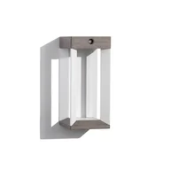 Lampy ogrodowe - Les Jardins Kinkiet solarny LED Teckalu, szary/biały, 33 cm - miniaturka - grafika 1