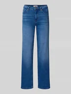 Spodnie damskie - Jeansy o kroju straight fit z mieszanki bawełny ekologicznej model ‘BLUSH’ - miniaturka - grafika 1