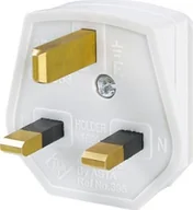 Gniazdka elektryczne - Bachmann Wtyczka z uziemieniem BACHMANN, Anglia UK 13A / 250V biała, bezpiecznik 13A - miniaturka - grafika 1
