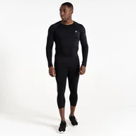 Spodnie sportowe damskie - Dare 2b - Męska Bielizna Termoaktywna Legginsy 3/4 In The Zone Iii Czarny, Rozmiar: X/xxl - miniaturka - grafika 1
