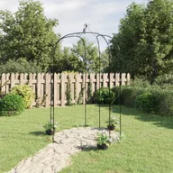 Kratki i pergole - vidaXL Pergola ogrodowa, czarna, 180x255 cm, stalowa - miniaturka - grafika 1