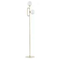 Lampy stojące - Podłogowa lampa molekuły podwójna Tes 50362 Sigma szklana biała złota - miniaturka - grafika 1