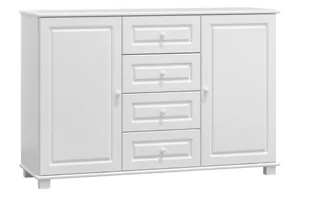 Komoda drewniana sosnowa 150 biała - Komody - miniaturka - grafika 1