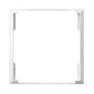 Klawisze i ramki - Ospel ARIA Ramka ozdobna do gniazd podwójnych do ramek BIAŁY ARIA - miniaturka - grafika 1