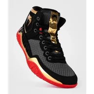 Kimona, stroje i obuwie - Venum Buty Zapaśnicze Elite Wrestling Black/Gold/Red - miniaturka - grafika 1