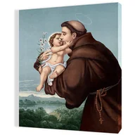 Ikony i obrazy sakralne - Obraz religijny na płótnie Święty Antoni z Padwy - miniaturka - grafika 1