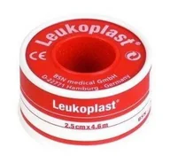 Apteczki i materiały opatrunkowe - ESSITY POLAND SP. Z O.O. ESSITY POLAND SP Z O.O Plaster Leukoplast tkanina 2,5 cm x 4,6 m 1 sztuka - miniaturka - grafika 1