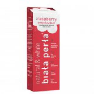 BIAŁA PERŁA NATURAL RASPBERRY - Wybielająca, naturalna pasta do zębów, malinowa, 75 ml, NOWOŚĆ! Pas000245 - Pasty do zębów - miniaturka - grafika 1