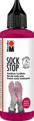 Zabawki kreatywne - Antypoślizgowa farba do skarpetek Marabu - SOCK STOP kolor malinowy 90 ml w butelce z aplikatorem - miniaturka - grafika 1