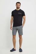 Piżamy męskie - Emporio Armani Underwear piżama męska kolor czarny wzorzysta 111573 4R508 - miniaturka - grafika 1
