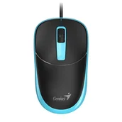 Myszki - Mysz przewodowa, Genius DX-123, czarno-niebieski, optyczna, 1200DPI - miniaturka - grafika 1